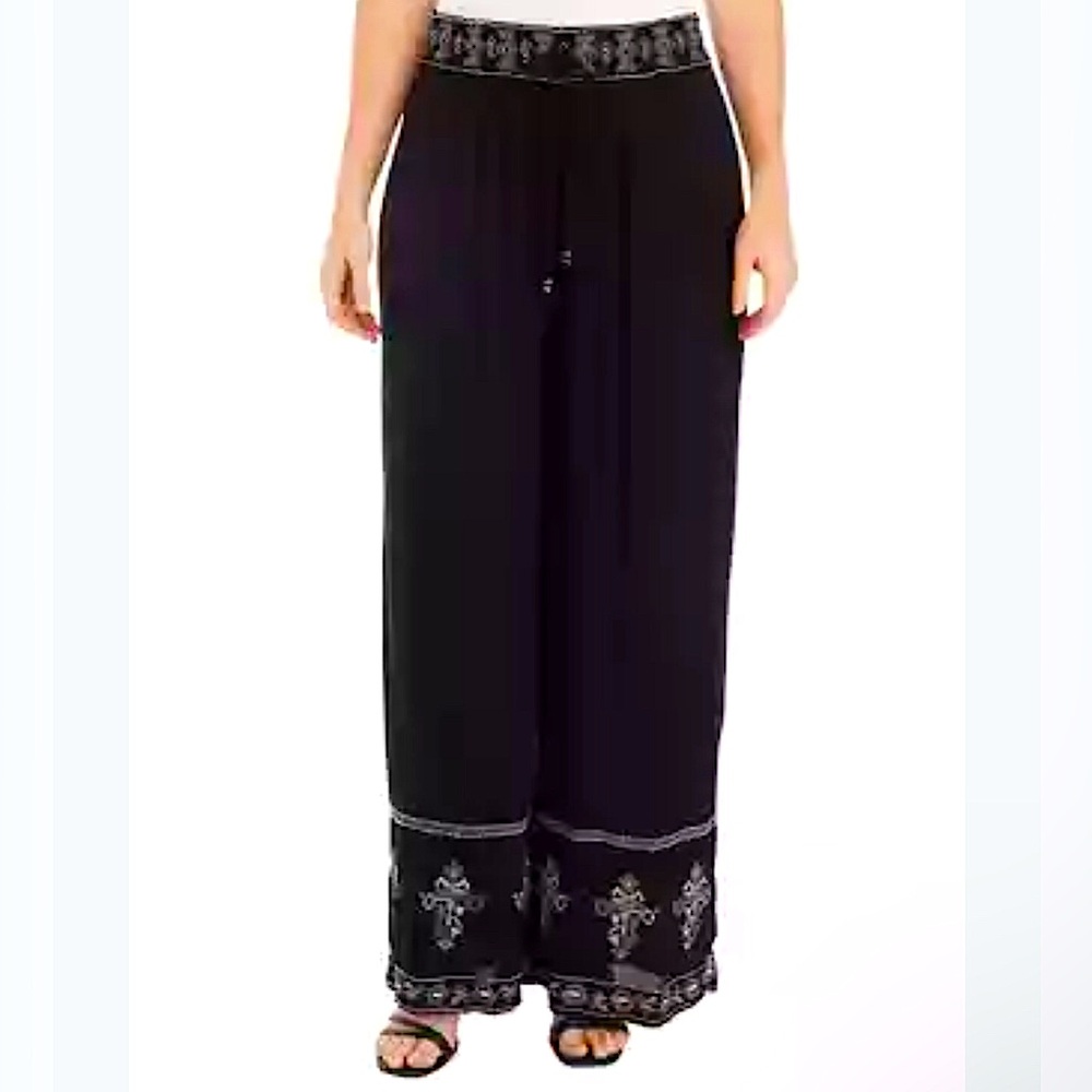 Philosophy Embroidered Wide Leg Pants - NWT